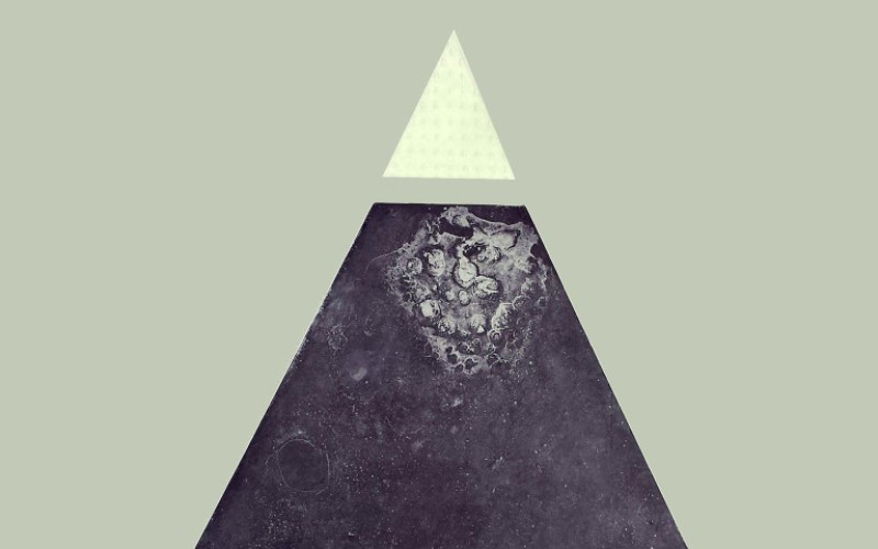Image: Abstract art of a Pyramid.